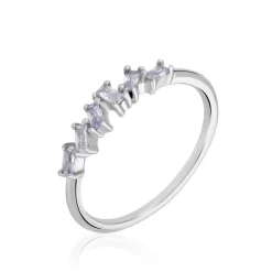 Histoire d'Or Bague Adonia argent blanc oxyde de zirconium bleu Clearance