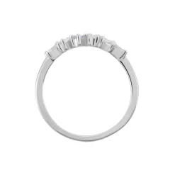 Histoire d'Or Bague Adonia argent blanc oxyde de zirconium bleu Clearance