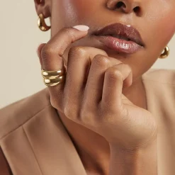 Histoire d'Or Bague Adoree  Acier Jaune