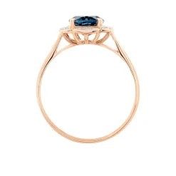 Histoire d'Or Bague Adryene Or Rose Topaze Et Oxyde De Zirconium Outlet