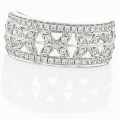 Histoire d'Or Bague Aella Or Blanc Oxyde De Zirconium