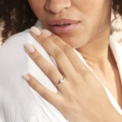 Histoire d'Or Bague Afsa Argent Blanc Oxyde De Zirconium Sale