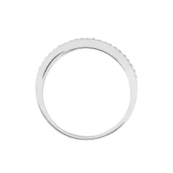 Histoire d'Or Bague Agathon Or Blanc Oxyde De Zirconium