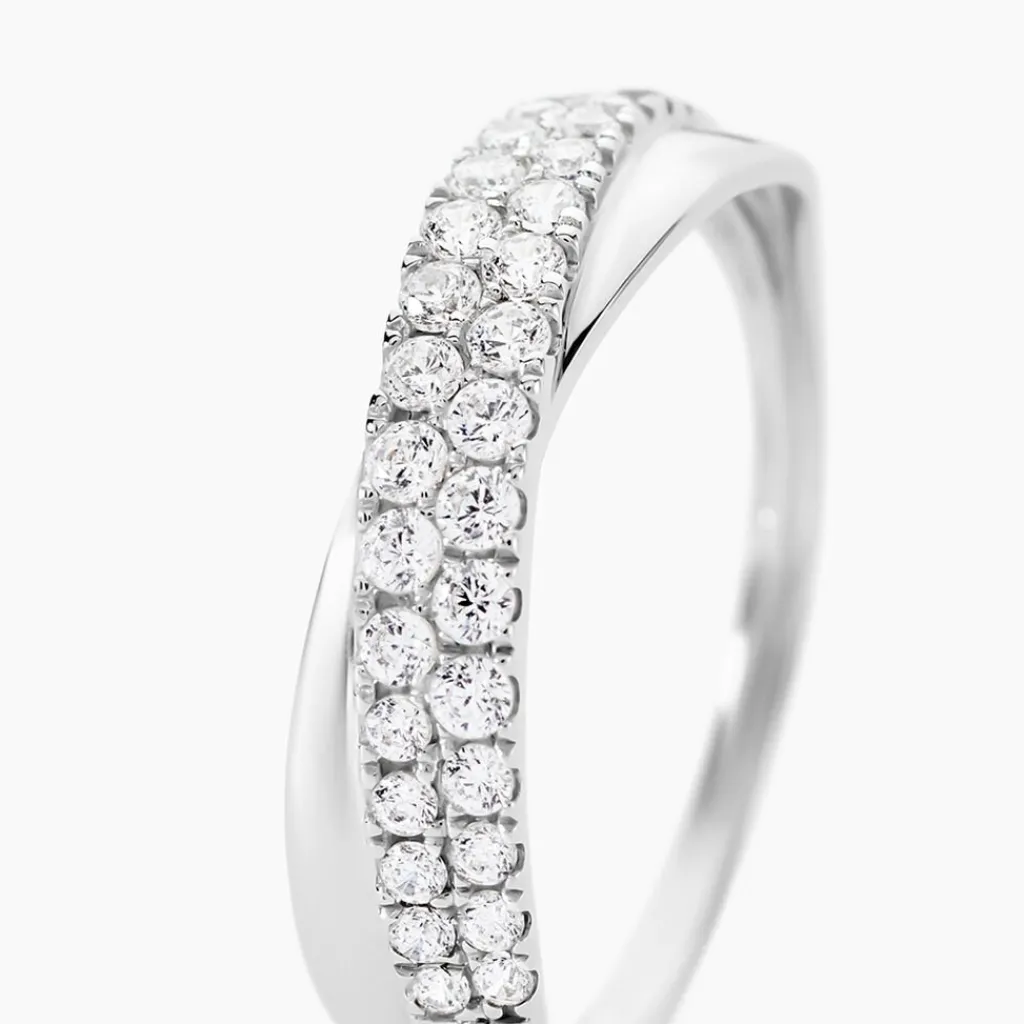 Histoire d'Or Bague Aglae De Zirconium or blanc oxyde Online