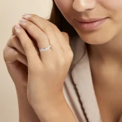 Histoire d'Or Bague Aglae De Zirconium or blanc oxyde Online