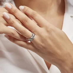 Histoire d'Or Bague Agnes or blanc diamant