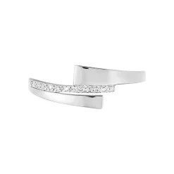 Histoire d'Or Bague Ainhoa Or Blanc Diamant New