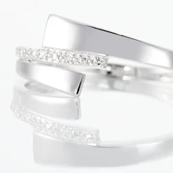 Histoire d'Or Bague Ainhoa Or Blanc Diamant New
