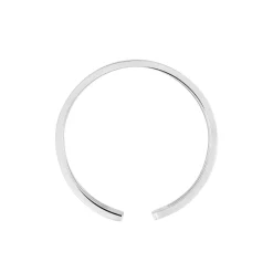 Histoire d'Or Bague Ajustable Abid Acier Blanc