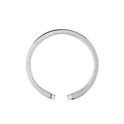 Histoire d'Or Bague Ajustable Abram acier blanc Discount