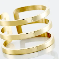 Histoire d'Or Bague Ajustable Adel acier doré Hot