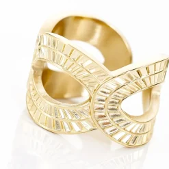 Histoire d'Or Bague Ajustable Agostino Acier Doré Sale