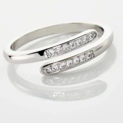 Histoire d'Or Bague Ajustable Mendel Argent Blanc Oxyde De Zirconium Online