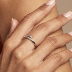 Histoire d'Or Bague Ajustable Mendel Argent Blanc Oxyde De Zirconium Online