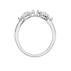 Histoire d'Or Bague Ajustable Sarette Argent Blanc Oxyde De Zirconium Clearance