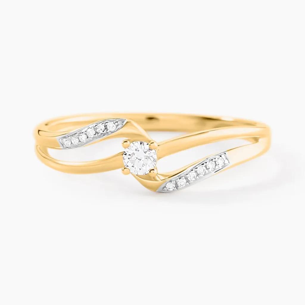 Histoire d'Or Bague Aksinya Or Jaune Diamant Outlet