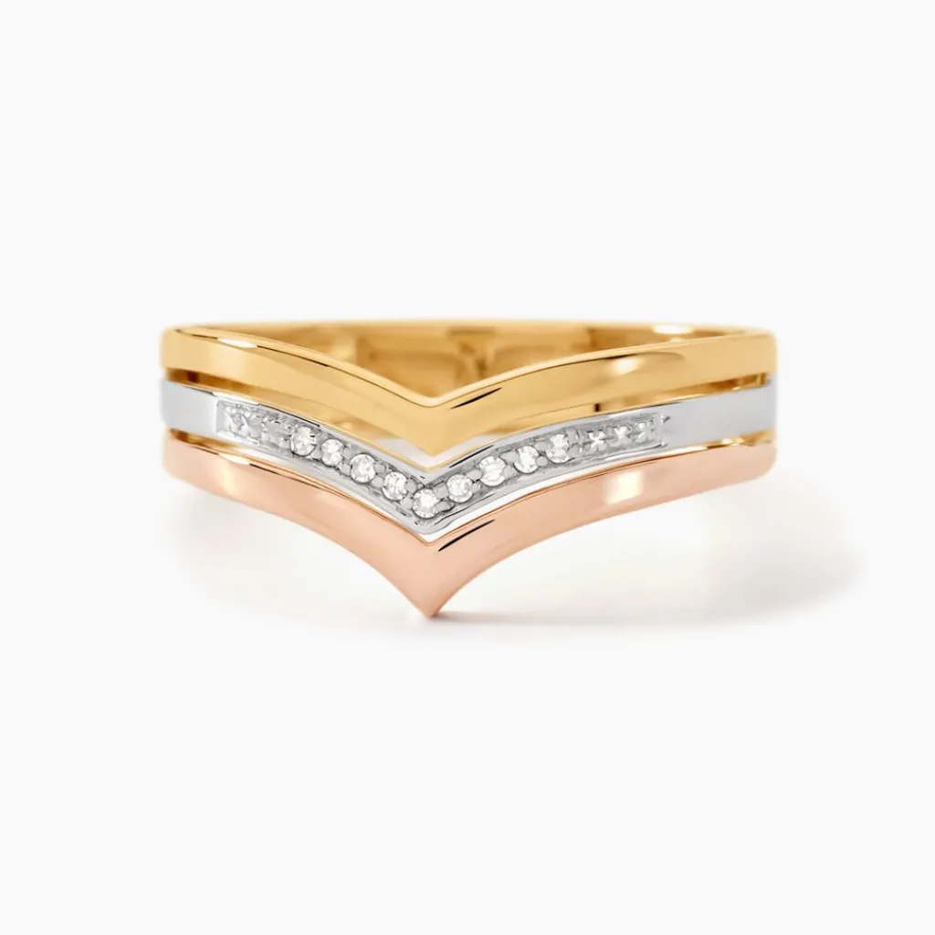 Histoire d'Or Bague Alix Or Tricolore Diamant Sale