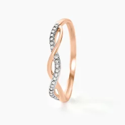 Histoire d'Or Bague Alizee Or Rose Diamant Sale