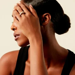 Histoire d'Or Bague Amae Plaque Or Jaune Outlet