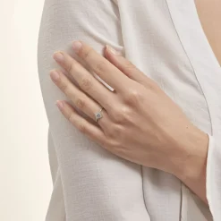 Histoire d'Or Bague Amane Argent Blanc Oxyde De Zirconium Sale