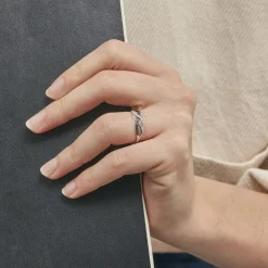 Histoire d'Or Bague Amara Or Blanc Diamant New