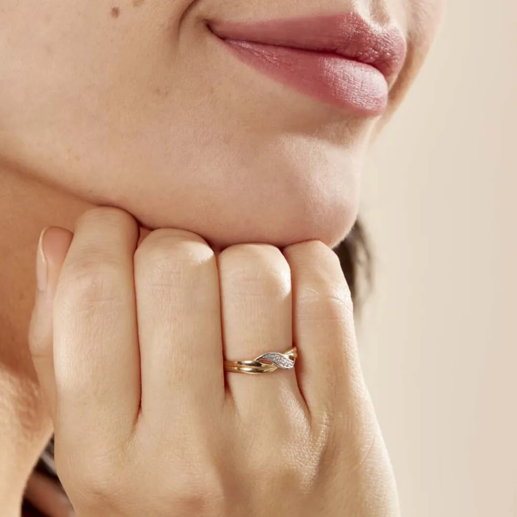 Histoire d'Or Bague Amayas or bicolore diamant Clearance
