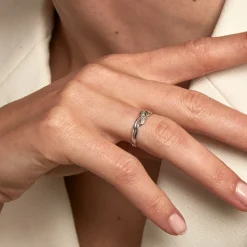 Histoire d'Or Bague Amayas or blanc diamant Online