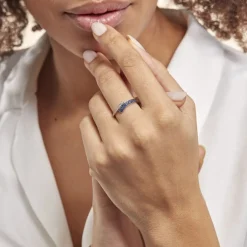 Histoire d'Or Bague Amelie Or Blanc Saphir Et Diamant Hot