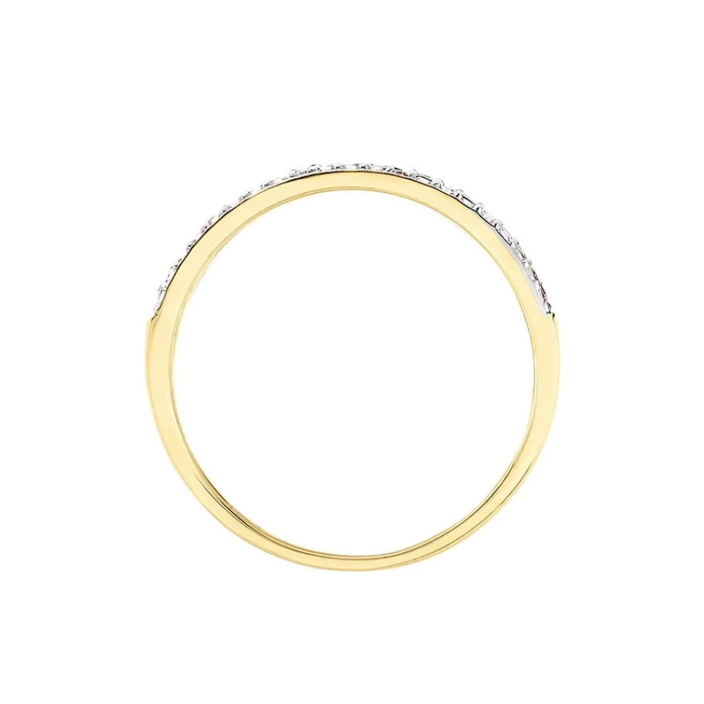 Histoire d'Or Bague Amias Diamant or jaune rubis