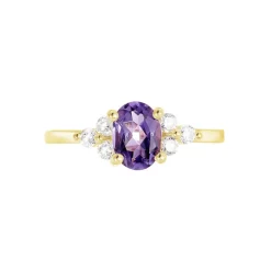 Histoire d'Or Bague Anaid Or Jaune Amethyste Et Oxyde De Zirconium