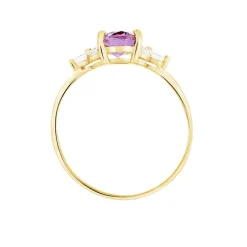 Histoire d'Or Bague Anaid Or Jaune Amethyste Et Oxyde De Zirconium