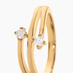 Histoire d'Or Bague Ana-lou Plaque Or Jaune Oxyde De Zirconium New