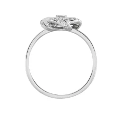 Histoire d'Or Bague Anasthase Argent Blanc Oxyde De Zirconium Sale