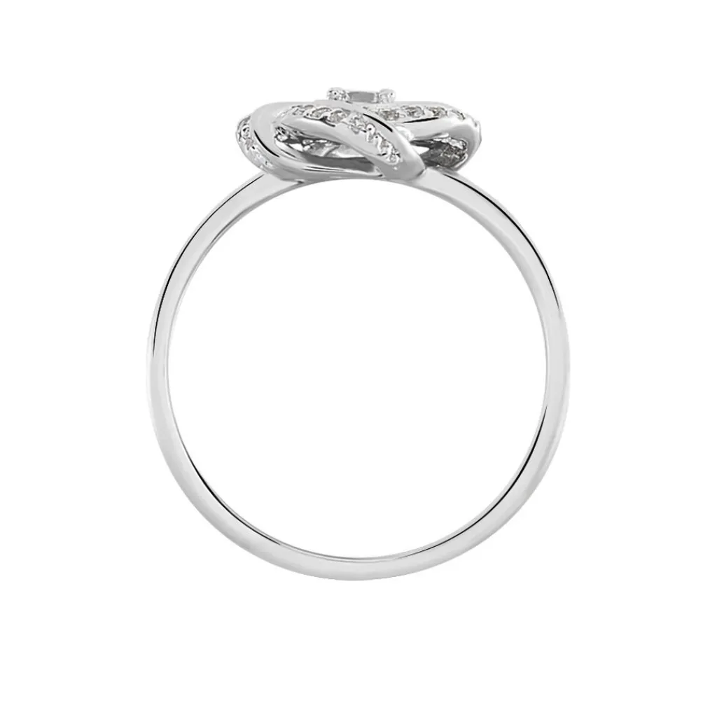 Histoire d'Or Bague Anasthase Argent Blanc Oxyde De Zirconium Sale