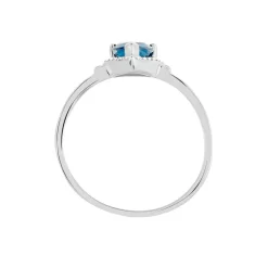 Histoire d'Or Bague Anatolie Or Blanc Topaze Et Oxyde De Zirconium Outlet