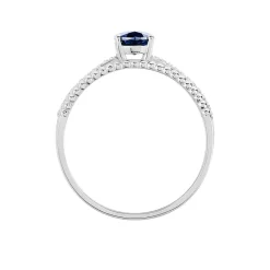 Histoire d'Or Bague Andrea Or Blanc Saphir Et Diamant Clearance