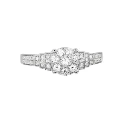 Histoire d'Or Bague Andreas Or Blanc Diamant Discount