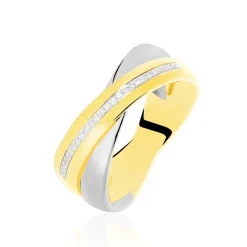 Histoire d'Or Bague Andrette Or Bicolore Diamant New