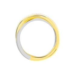 Histoire d'Or Bague Andrette Or Bicolore Diamant New