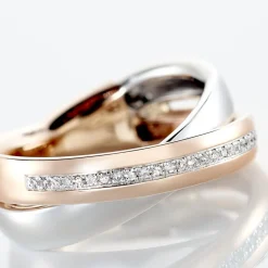 Histoire d'Or Bague Andrette Or Bicolore Diamant Hot