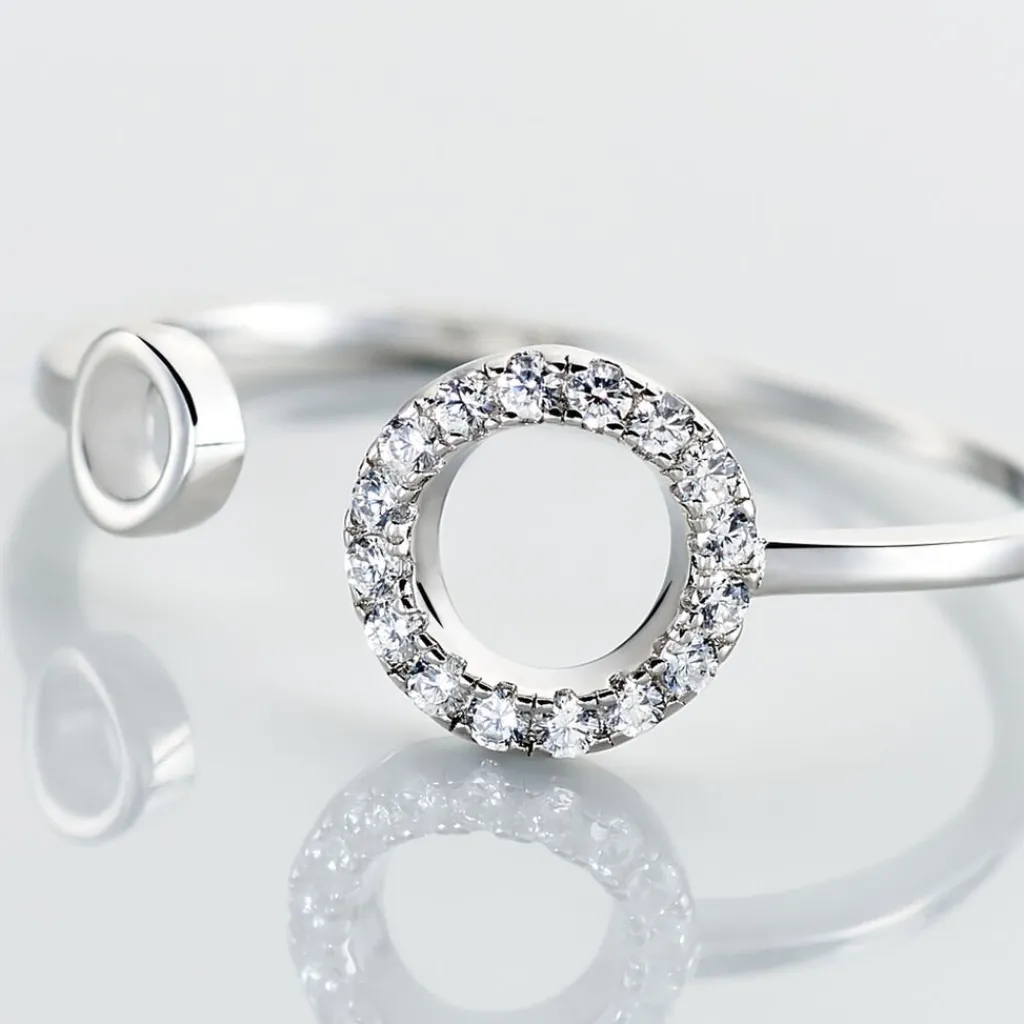 Histoire d'Or Bague Andria Argent Blanc Oxyde De Zirconium