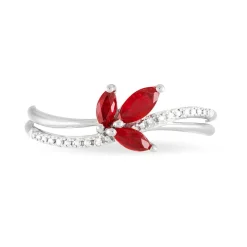 Histoire d'Or Bague Angie Et Diamant or blanc rubis Outlet