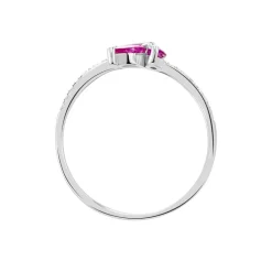 Histoire d'Or Bague Angie Et Diamant or blanc rubis Discount