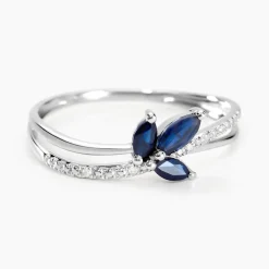 Histoire d'Or Bague Angie Or Blanc Saphir Diamant Online