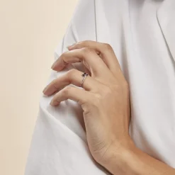 Histoire d'Or Bague Angie Or Blanc Saphir Diamant Online