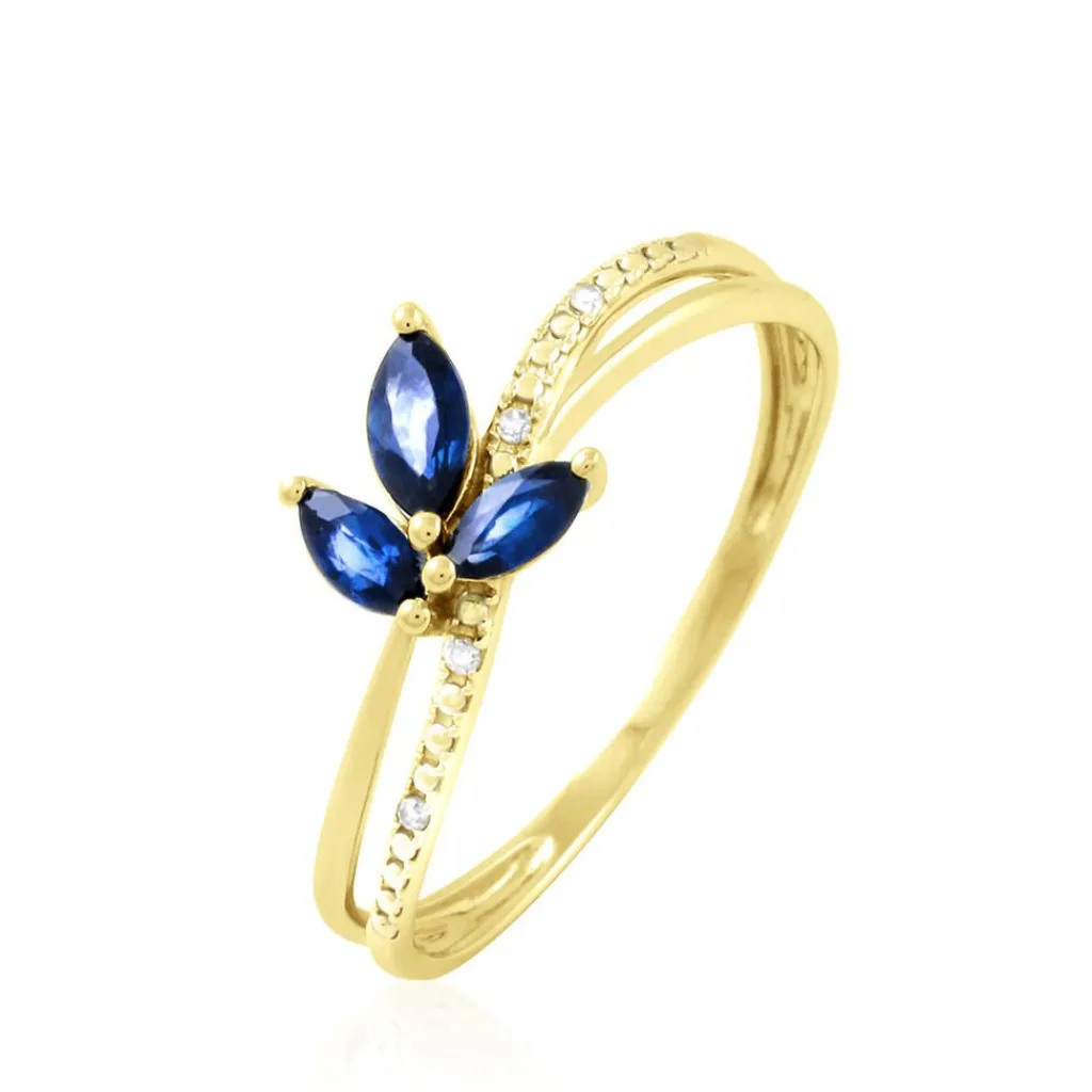Histoire d'Or Bague Angie Or Jaune Saphir Et Diamant Hot