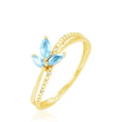 Histoire d'Or Bague Angie Or Jaune Topaze Et Diamant Outlet