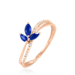 Histoire d'Or Bague Angie Or Rose Saphir Et Diamant Online