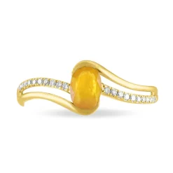 Histoire d'Or Bague Anja Or Jaune Citrine Et Diamant New