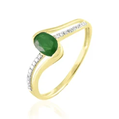 Histoire d'Or Bague Anja Or Jaune Emeraude Et Diamant Online